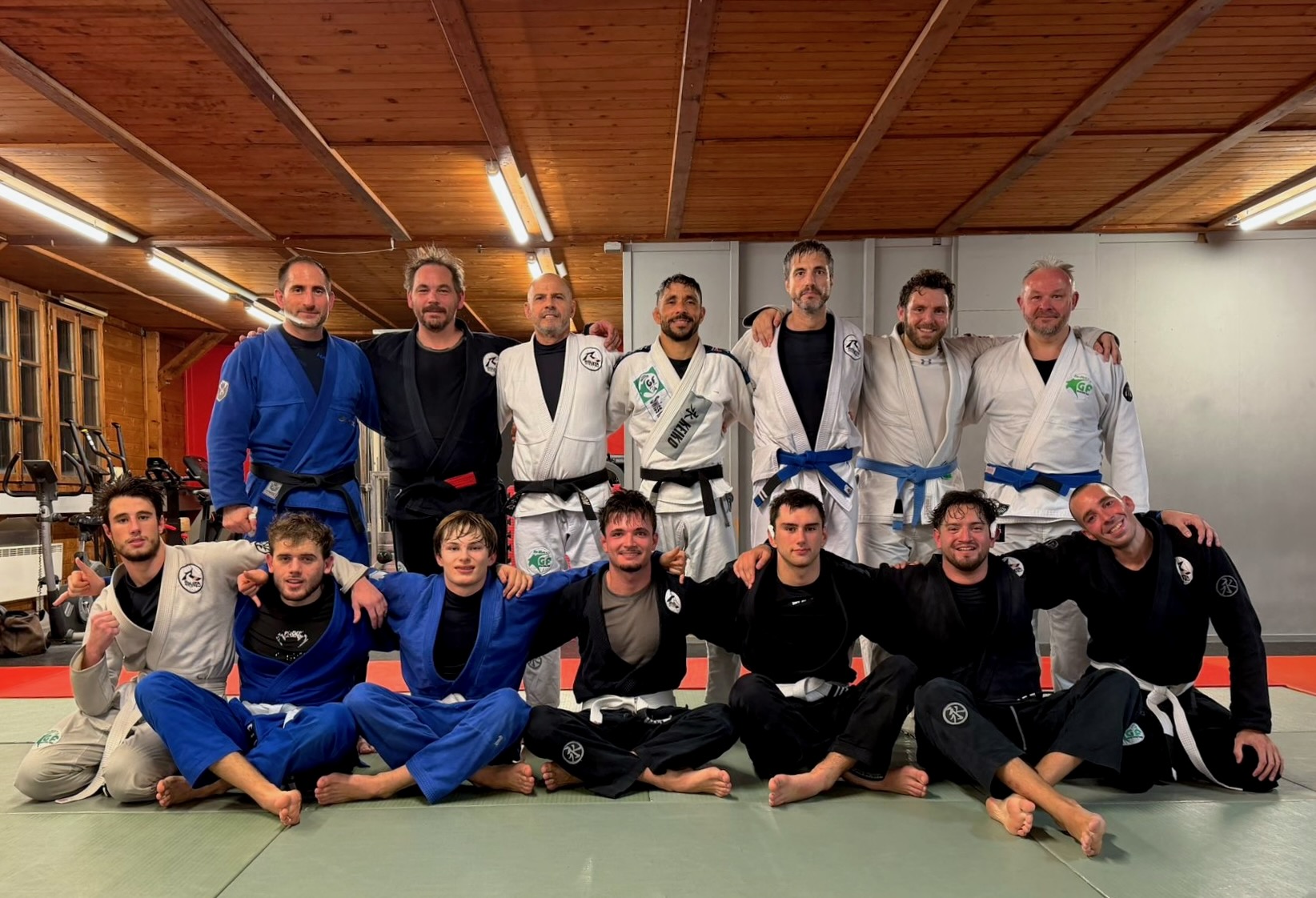 Photo de fin d'entrainement traditionelle